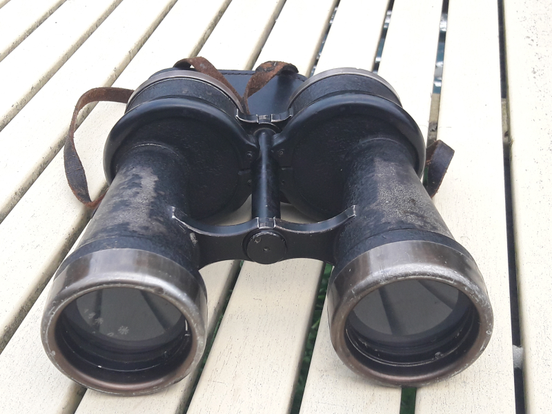 U-Boot Marine Dienstglas 7x50 # beh ( Ernst Leitz ) Kriegsmarine Fernglas Wehrmacht 2WK WK2 WW2 – Bild 5
