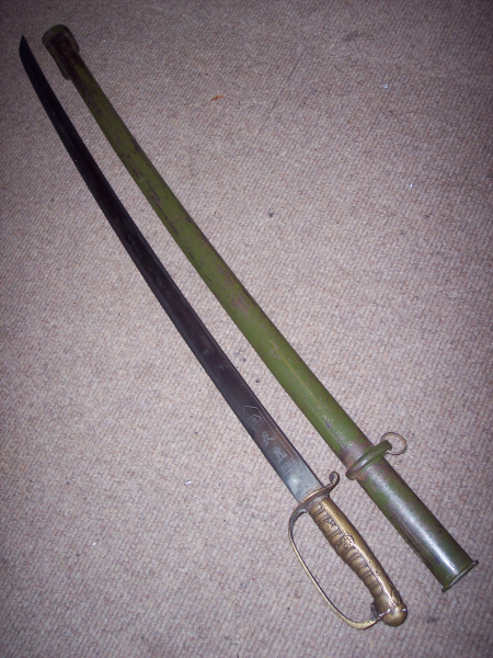 japanisches ? Schwert ? Katana ? Bajonett Arisaka Nambu Walther Mauser MP40 Konvolut Dachbodenfund – Bild 2