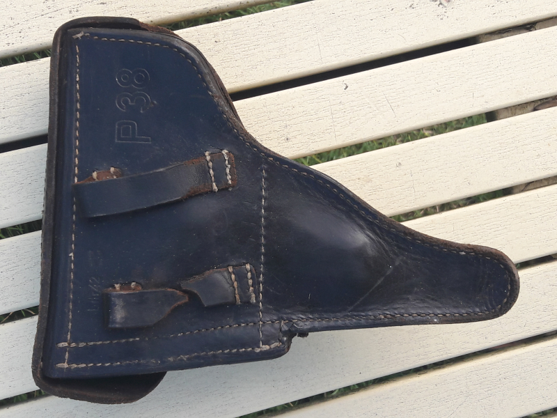 ORIGINAL Koffertasche P38 ( bdr 42 ) Holster Pistolentasche Wehrmacht 2WK WK2 WW2 – Bild 5
