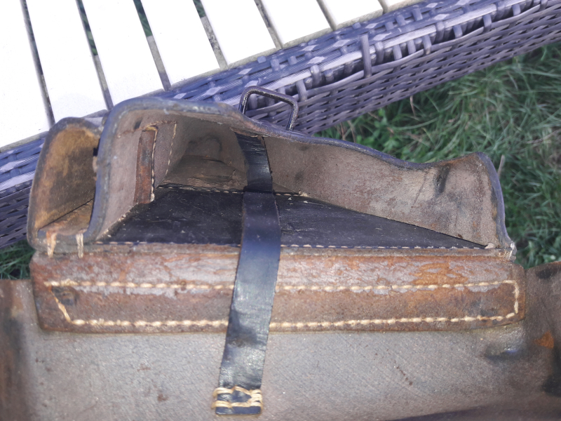 ORIGINAL Koffertasche P38 ( bdr 42 ) Holster Pistolentasche Wehrmacht 2WK WK2 WW2 – Bild 3
