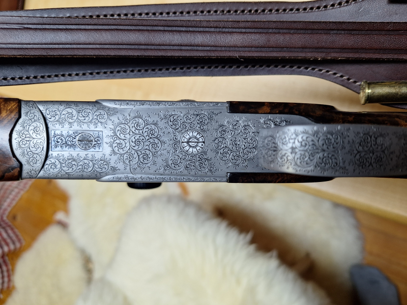 Ferlacher Doppelbüchse Kal. 7x65 Sommer HK 12, Extra Gravur – Bild 3