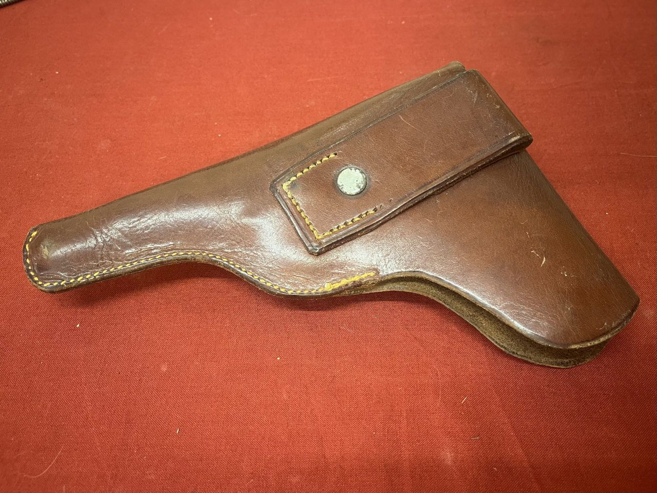 Altes hochwertiges Lederholster für Luger Parabellum – vermutlich US- oder südamerikanische Fertigun – Bild 2