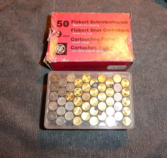 9mm Flobert gemischt Doppelschrot 50 Stück – Bild 1