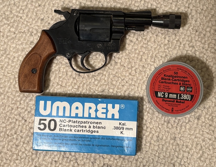 Umarex Modell Dallas PTB 281 9 mm R Knall+Umarex Patronen OVP – Bild 1