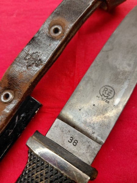 Fahrtenmesser HJ WK2 RZM M7/66 1938 Dolch – Bild 2