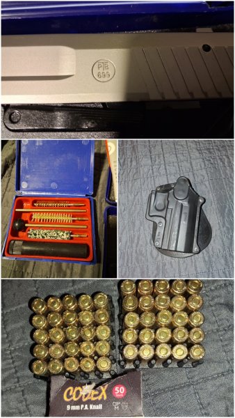 Röhm RG 96 Nickel mit Zubehör Schreckschusspistole 9 mm P.A.K. SRS RG96 vernickelt neu ungeschossen – Bild 6