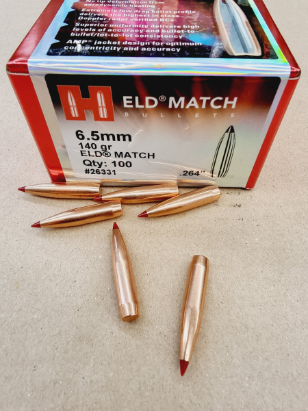 6,5/.264-140grs ELD-Match Hornady Geschosse 100 Stk. No. 26331 # – Bild 1
