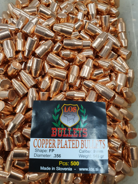 9mm/.356-145grs. LOS FP 2500 Stk. verkupfert. – Bild 1