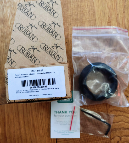Rusan MAR Connector MCR (M52 x 0,75) Verbindungsstück – Bild 2