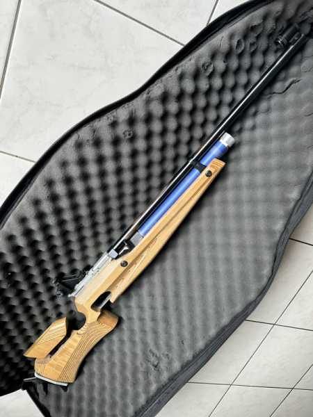Feinwerkbau P70 Links Matchgewehr Pressluft Luftgewehr Holzschaft – Bild 5