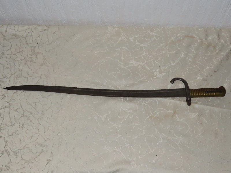 Antikes Faschinenmesser Jatagan Bajonett wohl Frankreich M 1866 – Bild 4