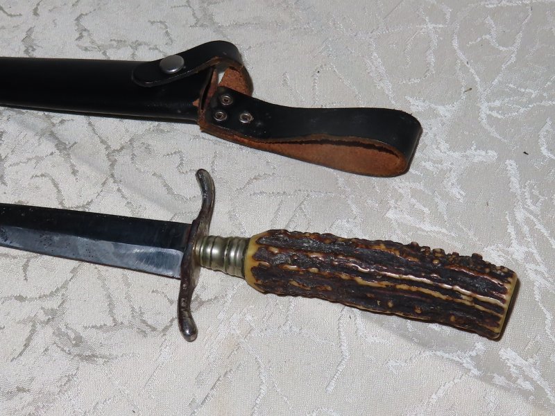 Trachtenmesser Jagdmesser Jagdnicker mit Scheide – Bild 3