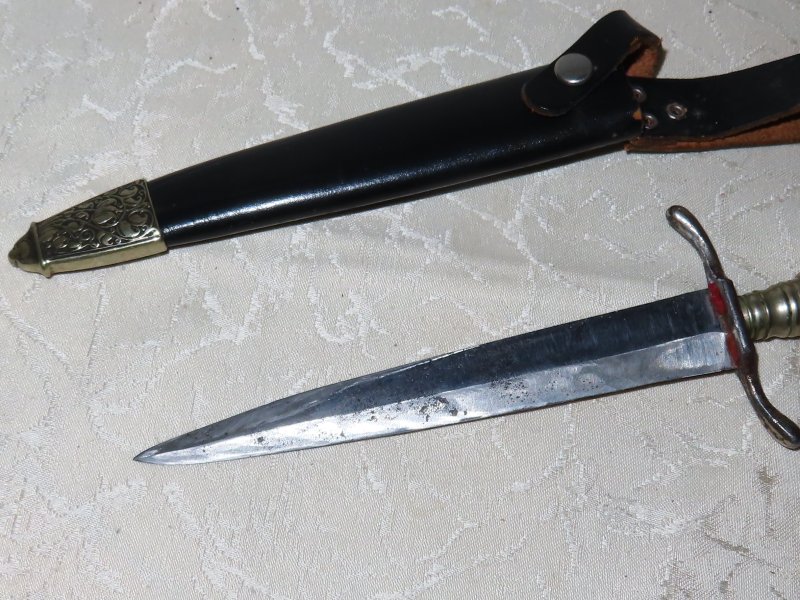 Trachtenmesser Jagdmesser Jagdnicker mit Scheide – Bild 2