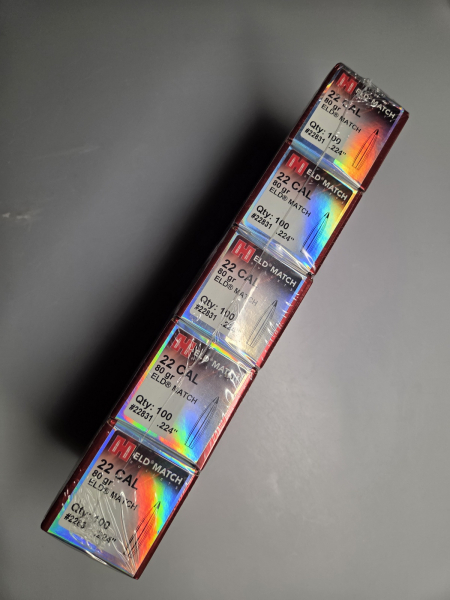 5x100 Stk Geschosse Hornady .224" 80grs ELD Match für 223Rem, 224 Valkyrie u.s.w. – Bild 1