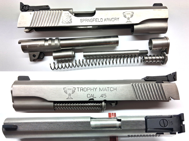 Wechselsystem Springfield Armory TROPHY MATCH Stainless Steel 1911 Kaliber .45 ACP LPA Visier – Bild 1