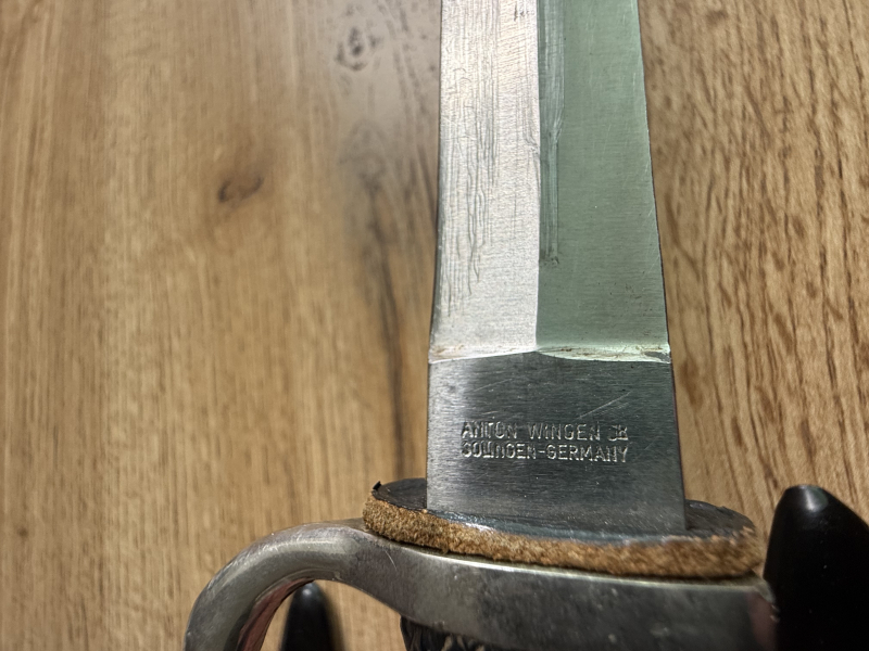 Messer-Konvolut Historisches Ausgehbajonett + 2x Fahrtenmesser / Solingen Anton Wingen Jr. / Othello – Bild 5