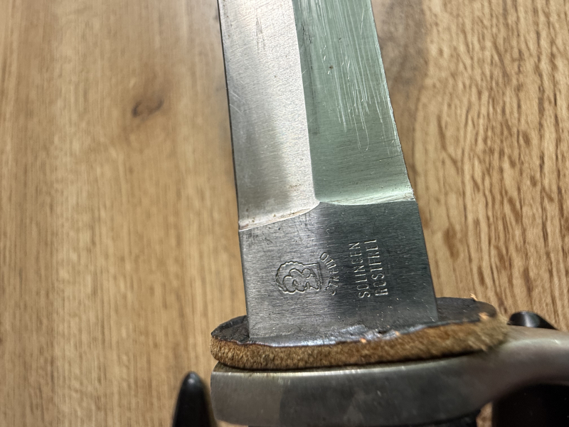 Messer-Konvolut Historisches Ausgehbajonett + 2x Fahrtenmesser / Solingen Anton Wingen Jr. / Othello – Bild 4