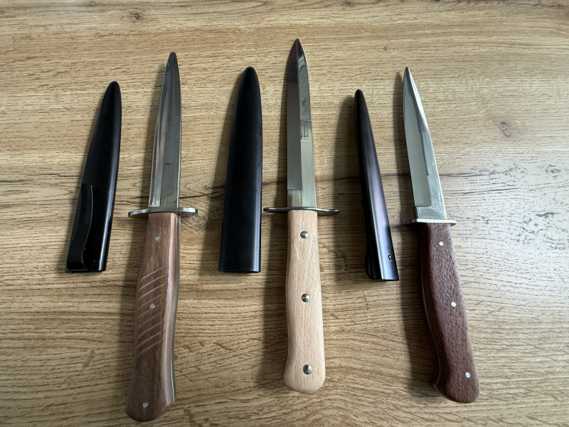 Set Deko Kampfmesser Replik Grabendolch & Infanteriemesser 42 WK1/WK2 Militaria – Bild 1