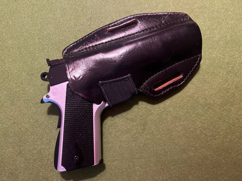 SICKINGER HUEBNER SPECIAL GÜRTELHOLSTER WALTHER P5 AUCH COLT 1911 BAUÄHNLICHE – Bild 1