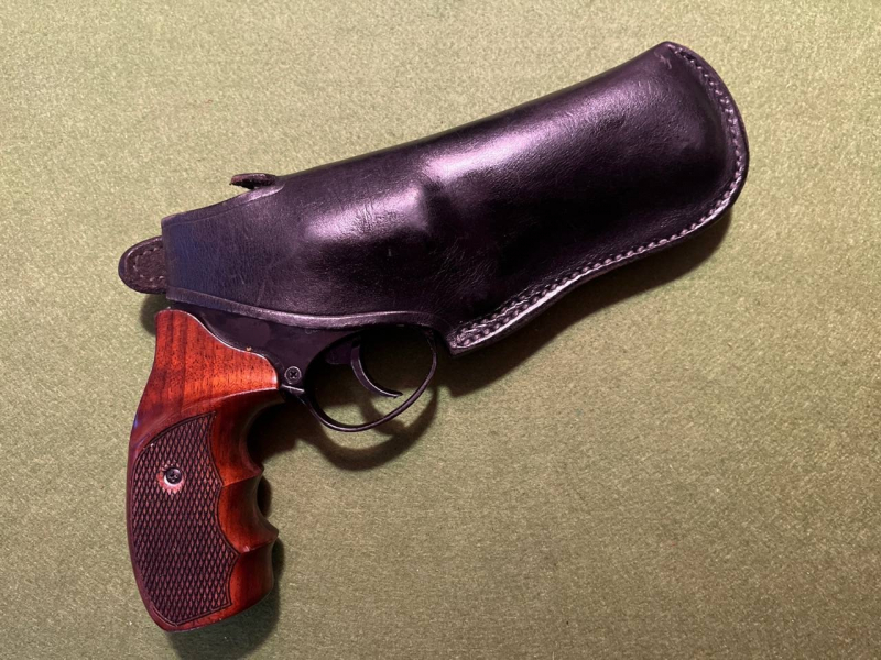 COLT "HANK SLOAN" REVOLVER GÜRTELHOLSTER COLT AUCH S&W ÄHNLICHE GRÖßREVOLVER 3-4,0" – Bild 1
