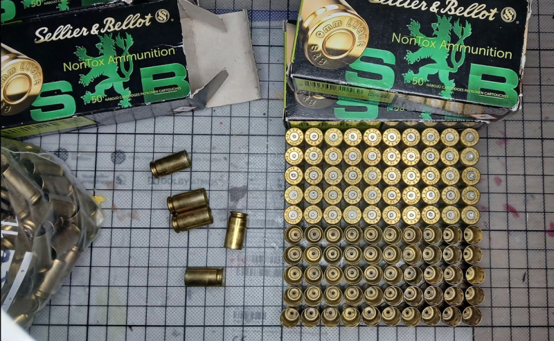 100 Hülsen 9mm Luger S&B – Bild 1