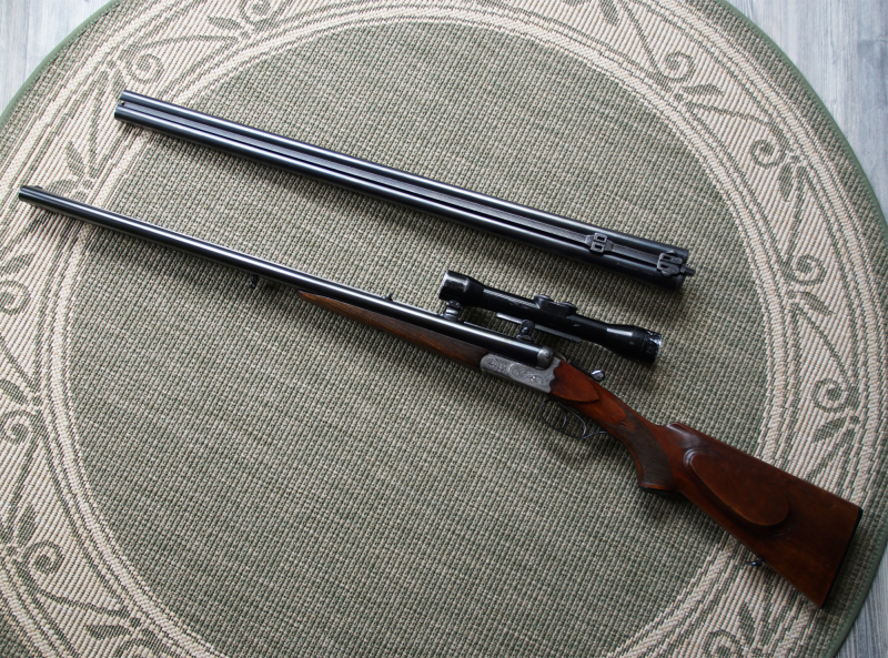 Büchsflinte Wolf/Meffert 8x57 IRS 12/70 mit Wechsellauf 12/70 – Bild 1