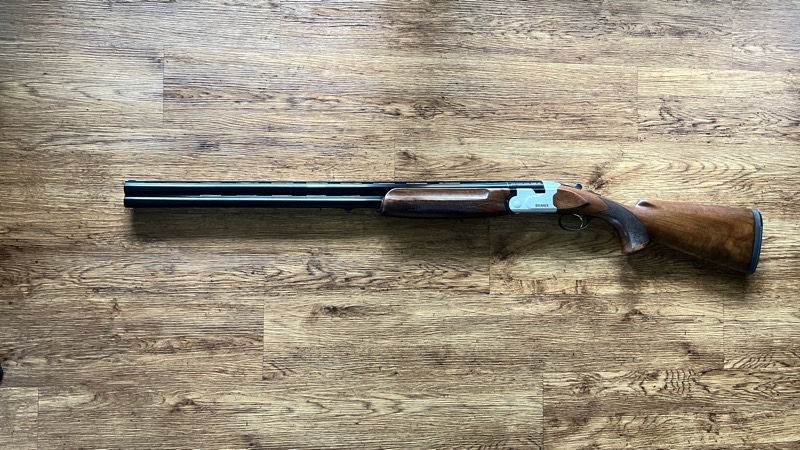 Brenner BF18 White – Bockdoppelflinte 12/76 – 71 cm – ca. 100 Schuss – Koffer & Zubehör – Bild 1
