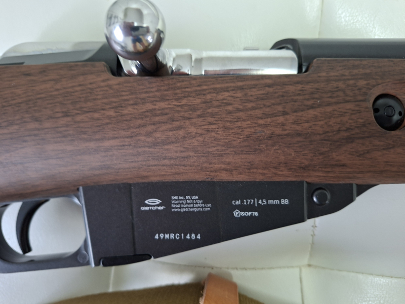 Mosin Nagant Gewehr mit Klappbajonett Co2 cal 4,5mm BB neuwertig mit Riemen – Bild 2