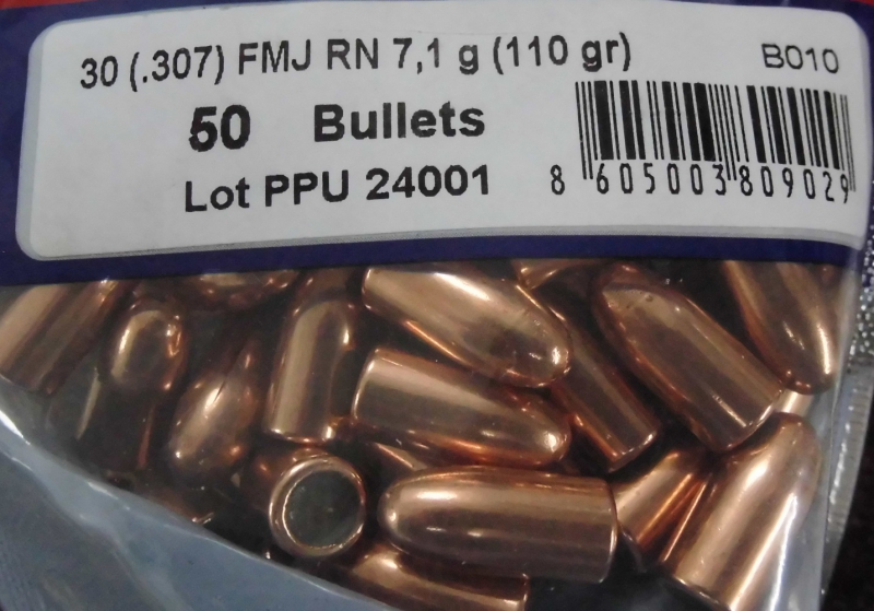 Geschosse PPU .307 / .30 110gr VM carbine – Bild 1
