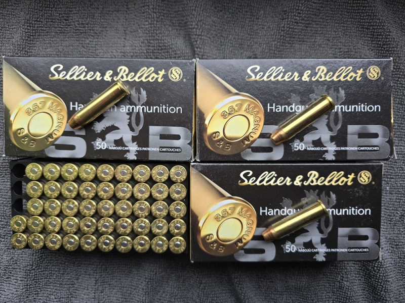 200 Revolverpatronen S & B, Kaliber .357 Magnum, FMJ, 158 Grain – Bild 1