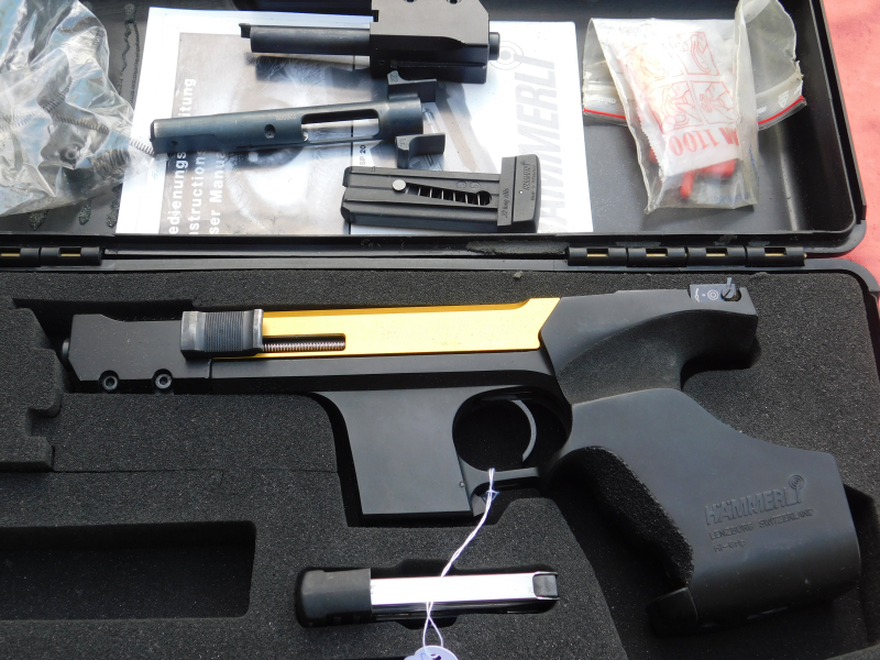 Hämmerli SP20 Kal. 32 S&W WC mit Wechselsystem Hämmerli SP20 Kal. 22 LR, 2 Magazine und Koffer – Bild 1