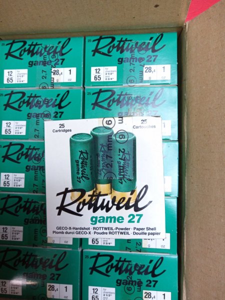 Rottweil Schrotmunition blei_ 12/65 2,7mm – Bild 2