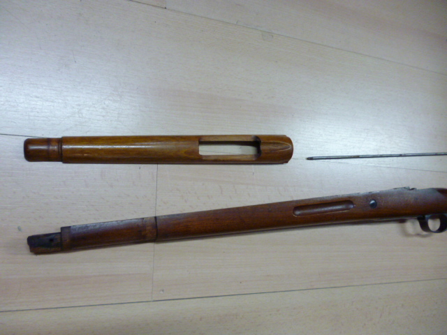 1 Schaft mit Beschlägen + Ersatzteile f. Mauser K98 – Bild 2