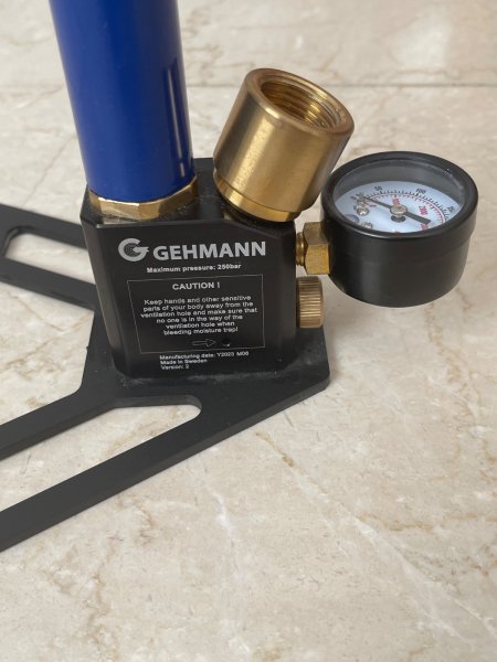 Gehmann M100 4Stage Turbo Pressluft-Handpumpe – Top Zustand – Bild 2