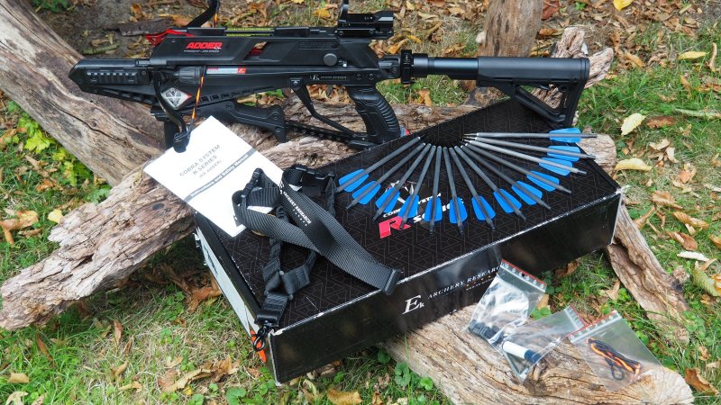 EK Archery Repetierarmbrust Cobra "Adder", Klappschaft, Neuwertig mit viel Zubehör in OVP ! – Bild 6