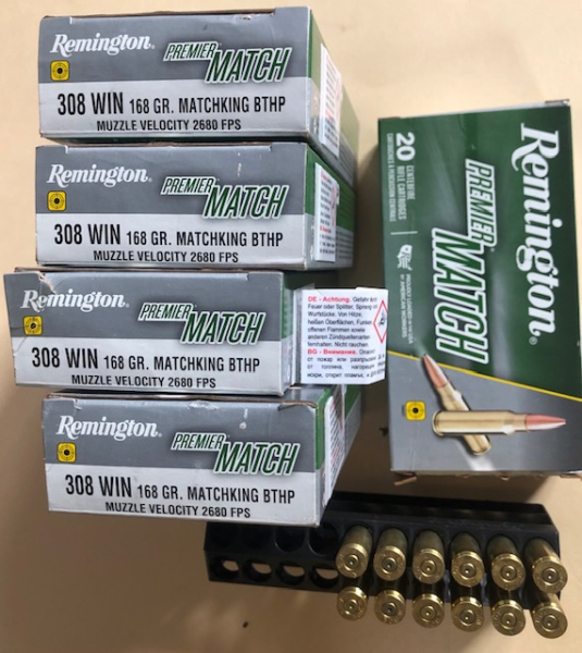 Hülsen 7,62 x 51 308 win Remington Premier Match 168 grain – Bild 1