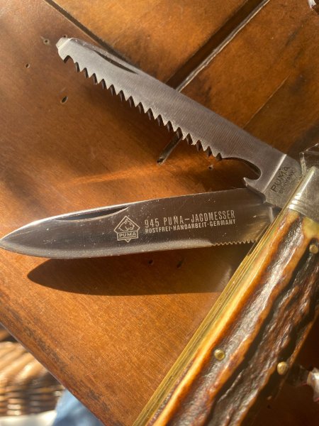 Rarität: Original PUMA 945 Jagdmesser Solingen 1980er – Bild 2