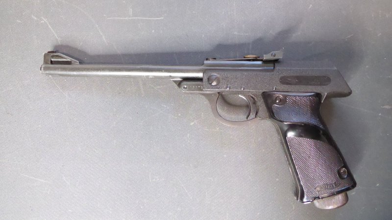 alte Knicklauf Luftpistole von Walter Modell 53 Kal.4,5 mm mit starker Feder – Bild 1
