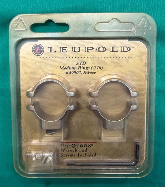 Leupold STD Medium Rings (.770) #49902, Silver – slika 1
