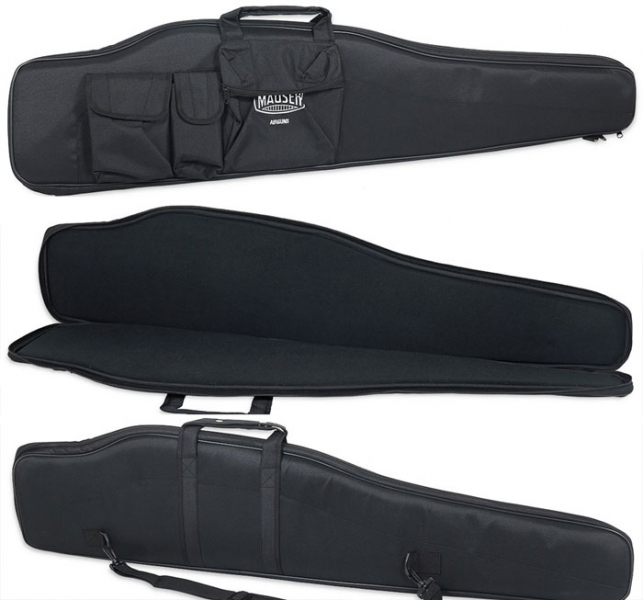 @ TOP MAUSER Büchsenfutteral 124x27cm schwarz Futteral NEU Gewehrtasche für Büchsen mit ZF @ – Bild 1