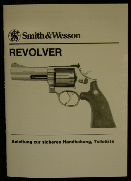 @ NEU Smith & Wesson Revolver Bedienungsanleitung + Ersatzteilliste DEUTSCH SPRACHIG S&W 686 586 617 – Bild 1