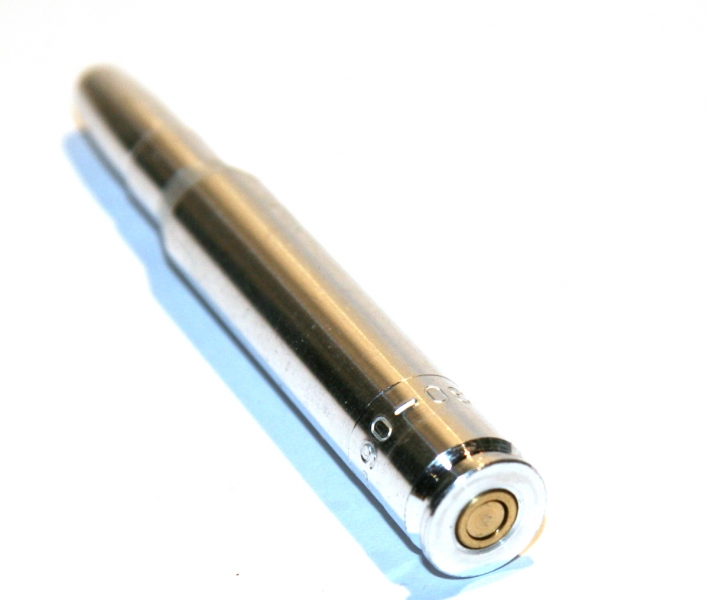Pufferpatronen Aluminium mit FEDER für Langwaffen | Messingplättchen > lange Lebensdauer! 33 Kaliber – Bild 1