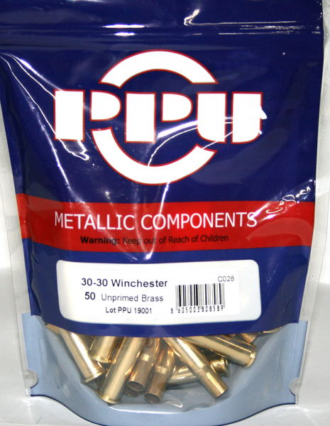 50 Stück > NEUE PPU/PrviPartizan Langwaffenhülsen .30-30 Win. |Boxerzündung Unprimed Brass #C028 NEU – Bild 1