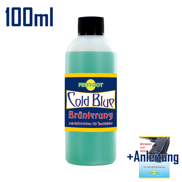 Brünierung COLD BLUE --> "DIE Brünierung" für Stahl in der 100 ml Flasche!        ->NEU & TOP!<- – Bild 1