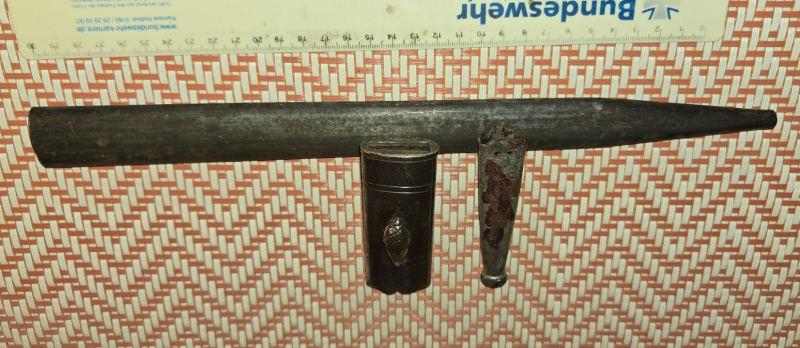 Hirschfänger Stahlscheide zum Restaurieren – Bild 3