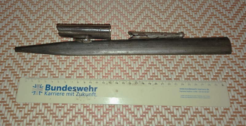 Hirschfänger Stahlscheide zum Restaurieren – Bild 4