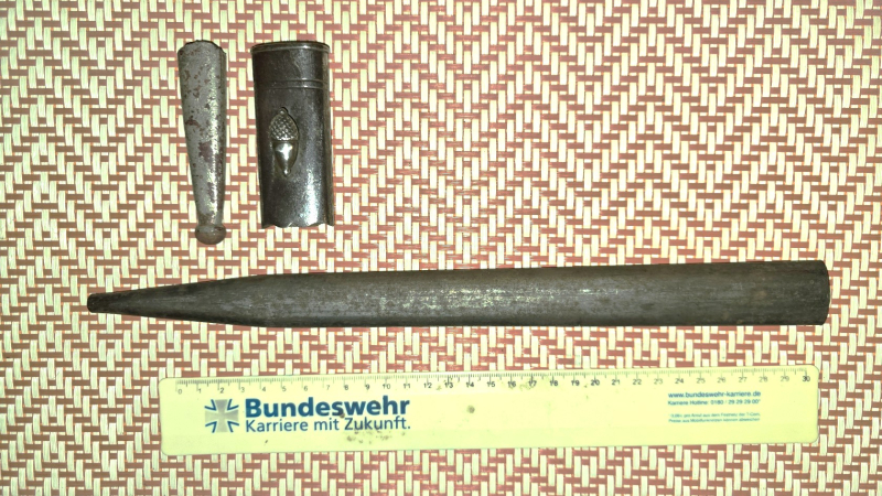 Hirschfänger Stahlscheide zum Restaurieren – Bild 2