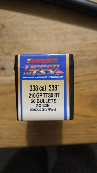 35 Barnes Geschosse TTSX .338 210 grain – Bild 1