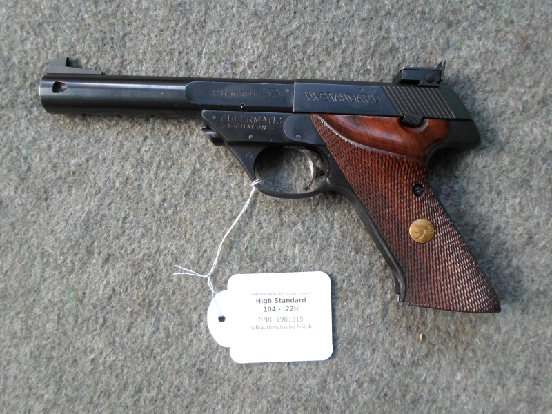 High Standard Sportpistole Mod. 104 Supermatic Citation, .22 l.r. – Bild 1