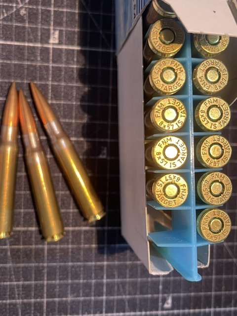 8x57 IS Mauser FNM Vollmantel 80 Stück – Bild 1